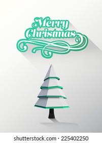 Mensaje de bienvenida navideño generado digitalmente con ilustraciones vectoriales