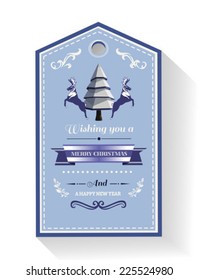 Digitaler Weihnachtsgrußtag mit Illustrationen