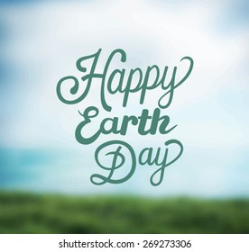 Digitally generated Earth day vector