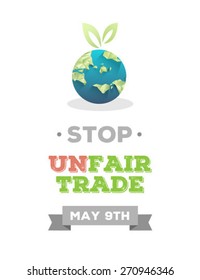 Digitally generated Fair Trade day vector