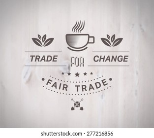 Digitally generated Fair Trade vector