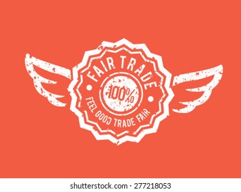 Digitally generated Fair Trade vector