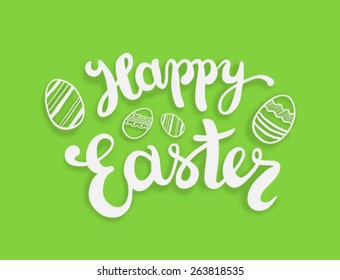 Digitally generated Happy Easter greeting vector