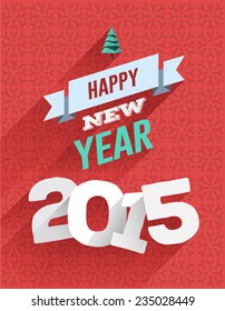 Digitally generated Happy new year 2015 vector 