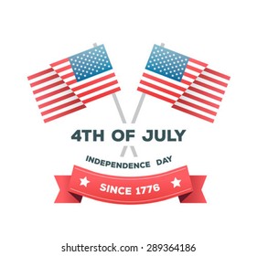 Digitally generated Independence day greeting vector
