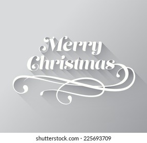 Vector de mensaje cursivo de navidad generado digitalmente