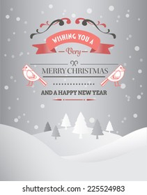 Gráficas de merry de generación digital y feliz vector de año nuevo