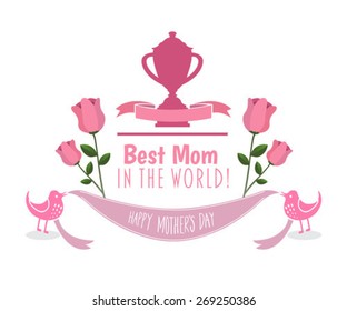 Digitally generated Mothers day vector