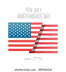 Digitally generated Patriotic fourth of july vector