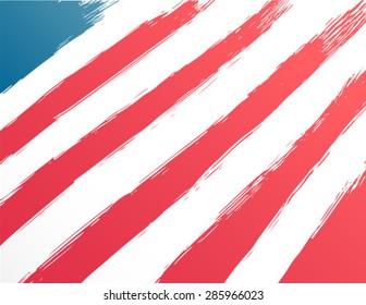 Digitally generated Patriotic fourth of july vector