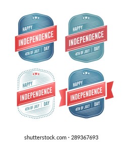 Digitally generated Patriotic fourth of july vector