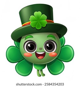 Digitally generated St patricks day greeting vector illustration on white background