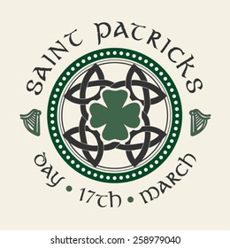 Digitally generated St patricks day greeting vector
