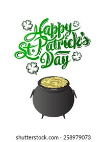 Digitally generated St patricks day greeting vector