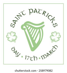 Digitally generated St patricks day greeting vector