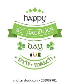 Digitally generated St patricks day greeting vector