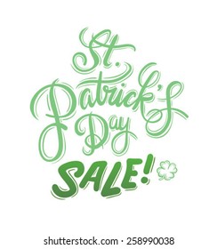 Digitally generated St patricks day sale advertisement vector