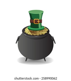 Digital generierte St-Patricks-Tag GrußVektorgrafik