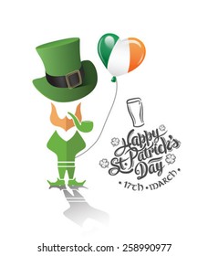 Digitally generated St patricks day greeting vector