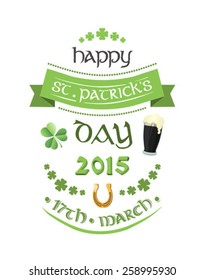 Digital generierte St-Patricks-Tag GrußVektorgrafik
