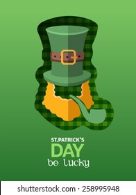 Digital generierte St-Patricks-Tag GrußVektorgrafik