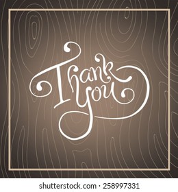 Digitally Generated Thank You In Cursive Script