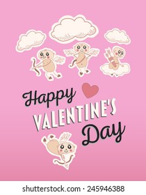 Vector del día de San Valentín generado digitalmente