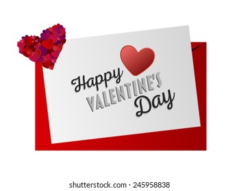 Digitally generated Valentines day vector