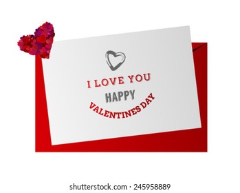 Digitally generated Valentines day vector