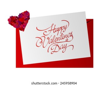 Digitally generated Valentines day vector