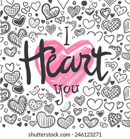 Digitally generated Valentines day vector