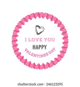Digitally generated Valentines day vector