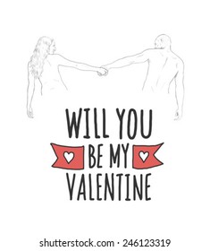 Digitally generated Valentines day vector