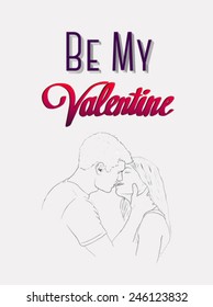 Vector del día de San Valentín generado digitalmente