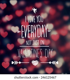 Digitally generated Valentines day vector