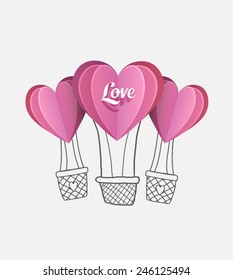 Digitaler Valentinstag-Vektorgrafik