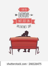 Digitally generated Valentines day vector