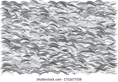 Digitally generated wavy, random moved texture, filled with gray scale toning