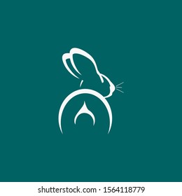 digitally illustration of a cute rabbit