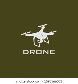 digitally illustration of a drone in simple flat design
