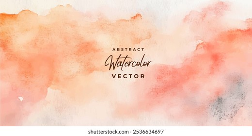 A digitally painted watercolor background with soft pink and orange hues, creating a delicate and dreamy aesthetic.