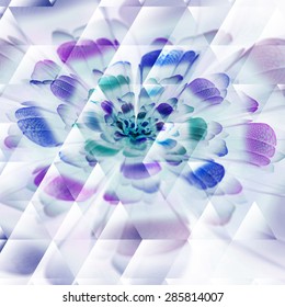 Digitally recreated watercolor flower texture. Abstract background for use in web projects and printed media.