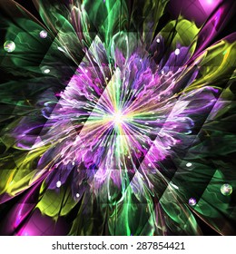 Digitally recreated watercolor flower texture. Abstract background for use in web projects and printed media.