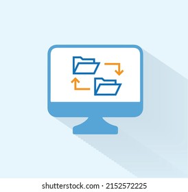 digitally stored information icon vector design