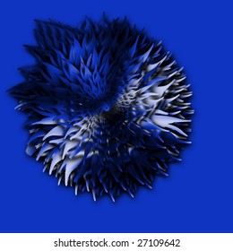 digitally swirl blue background