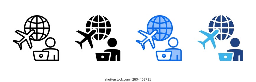 Digitalnomad icon set multiple style collection