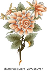 digital-textile-design-flowers-leaves-Exquisite border design, border pattern, Motif, Graph-
Digital Design background with colorful objects and flowers-