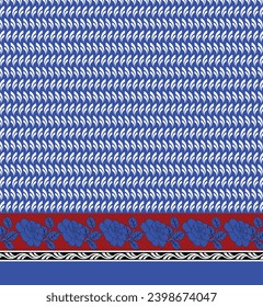 Digital-textile-design-flowers-leaves-Exquisite border design, border pattern, Motif, Graph-Digital Design background with colorful objects and flowers-Digital Textile All-Over Pattern Design