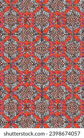 Digital-textile-design-flowers-leaves-Exquisite border design, border pattern, Motif, Graph-Digital Design background with colorful objects and flowers-Digital Textile All-Over Pattern Design