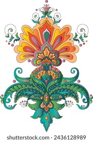 Digital-textile-design-flowers-leaves-Exquisite border design, border pattern, Motif, Graph
Digital Textile All-Over Pattern Design for Pakistani-Indian-Turki-Kurti Design
